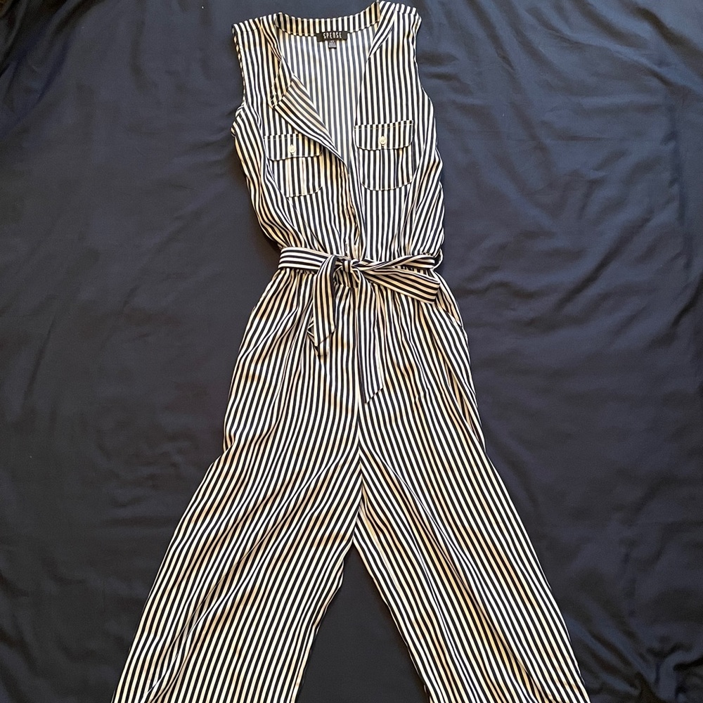 striped jumpsuit